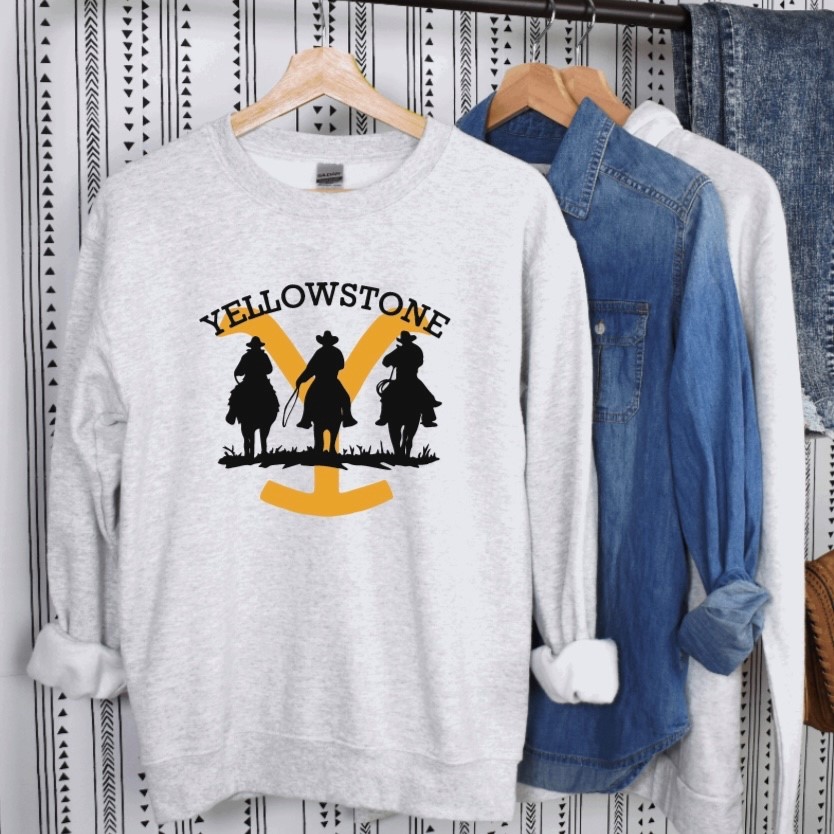 Wonderful Designs by Morgan  Yellowstone Cowboys Crewneck