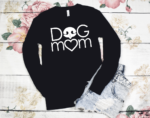 dog mom long sleeve t-shirt at wonderful designs by morgan