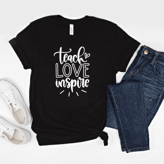 teach love inspire tee at wonderful designs by morgan