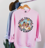 treat yourself with kindness crewneck wonderful designs by morgan